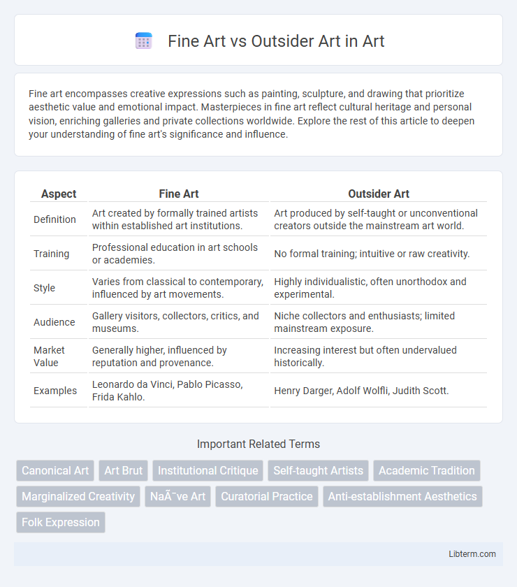 Outsider Art vs Fine Art in Art - What is The Difference?