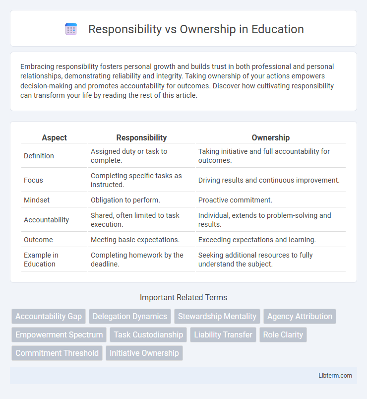 Ownership vs Responsibility in Education - What is The Difference?