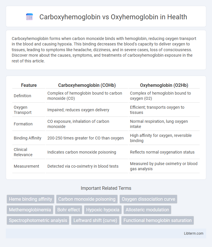 Oxyhemoglobin vs Carboxyhemoglobin in Health - What is The Difference?