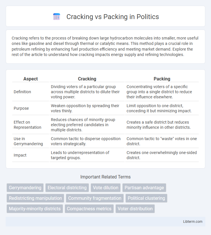 Packing vs Cracking in Politics - What is The Difference?