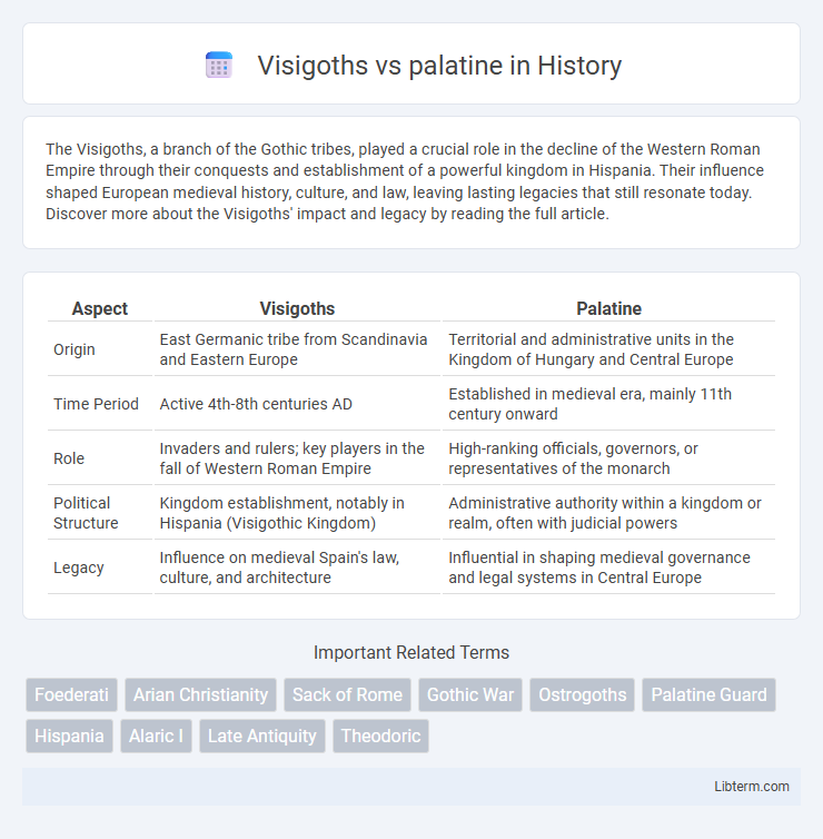 palatine vs Visigoths in History - What is The Difference?