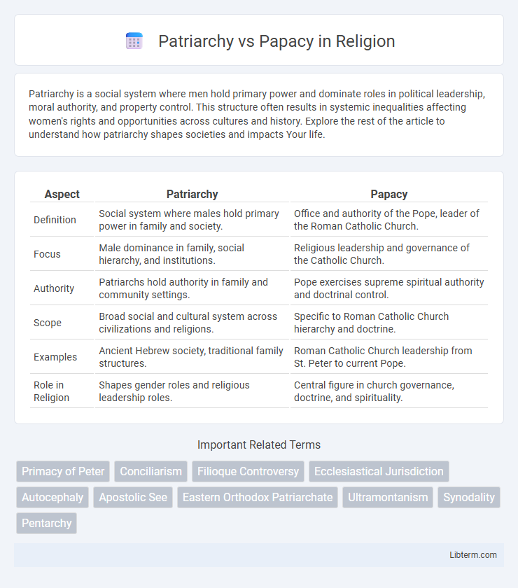 Papacy vs Patriarchy in Religion - What is The Difference?