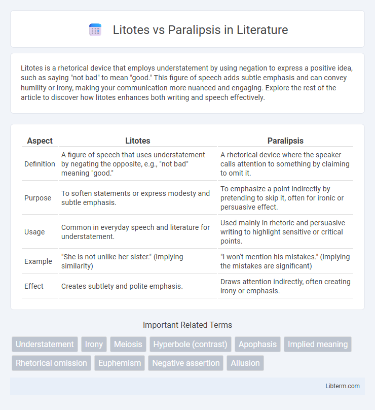 Paralipsis vs Litotes in Literature - What is The Difference?
