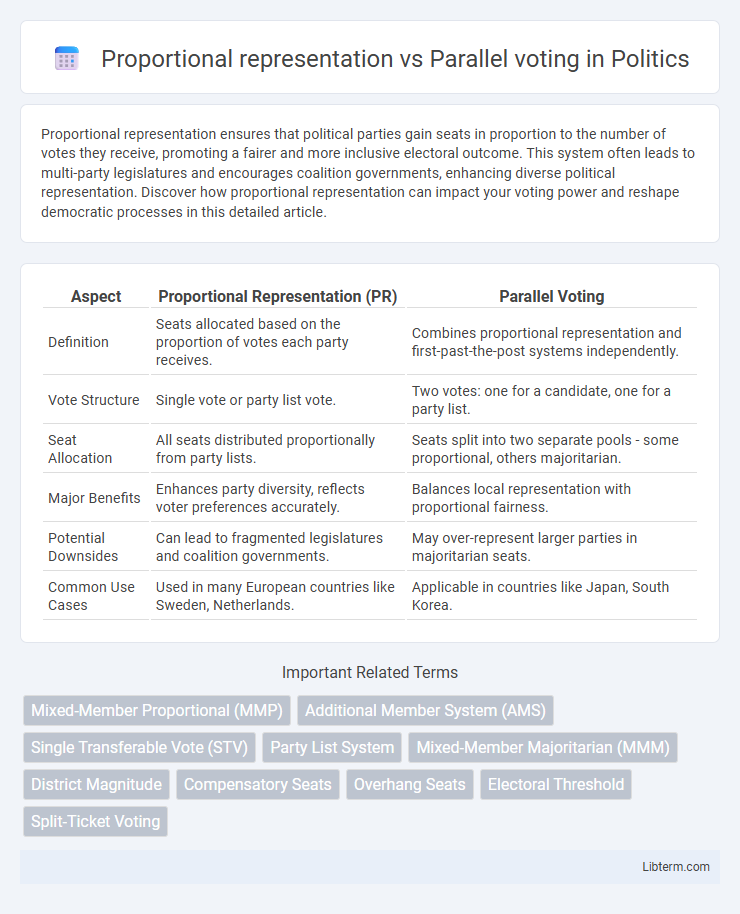 Parallel voting vs Proportional representation in Politics - What is The Difference?