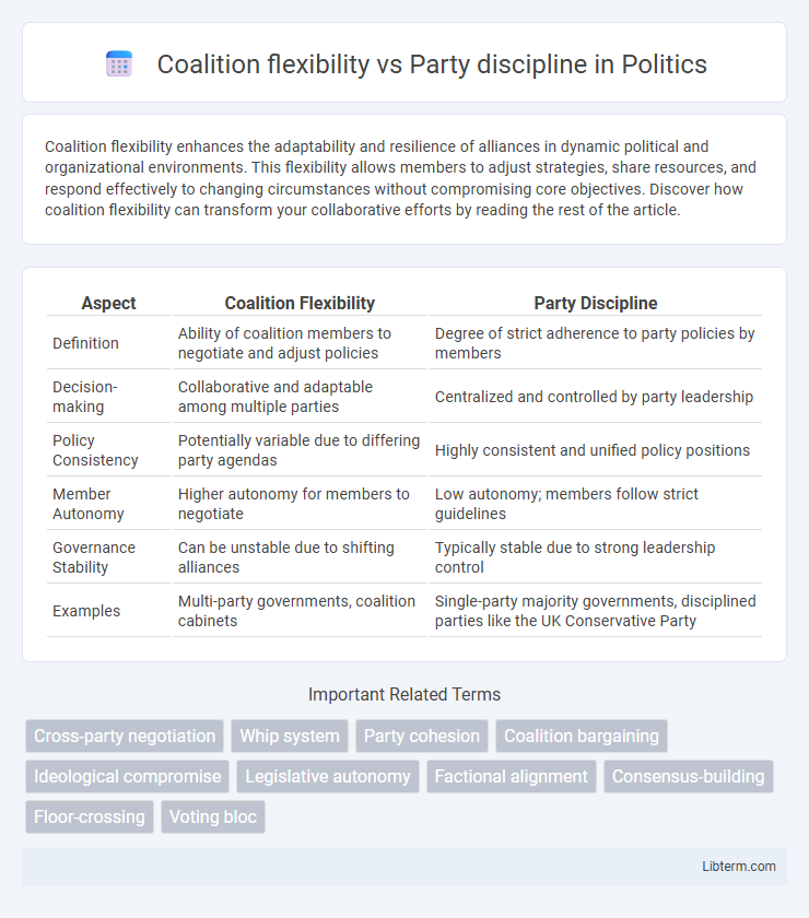 Party discipline vs Coalition flexibility in Politics - What is The Difference?