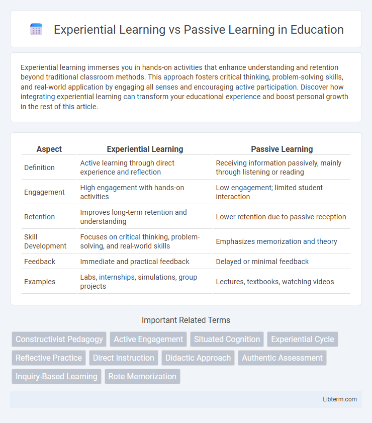 Passive Learning vs Experiential Learning in Education - What is The Difference?