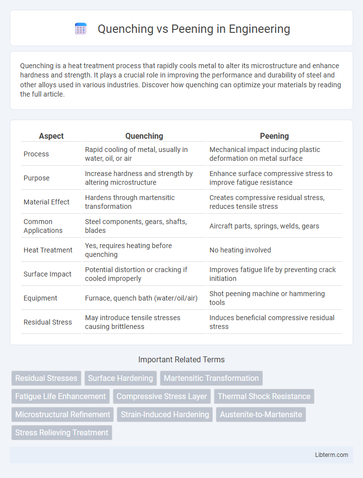 Peening vs Quenching in Engineering - What is The Difference?