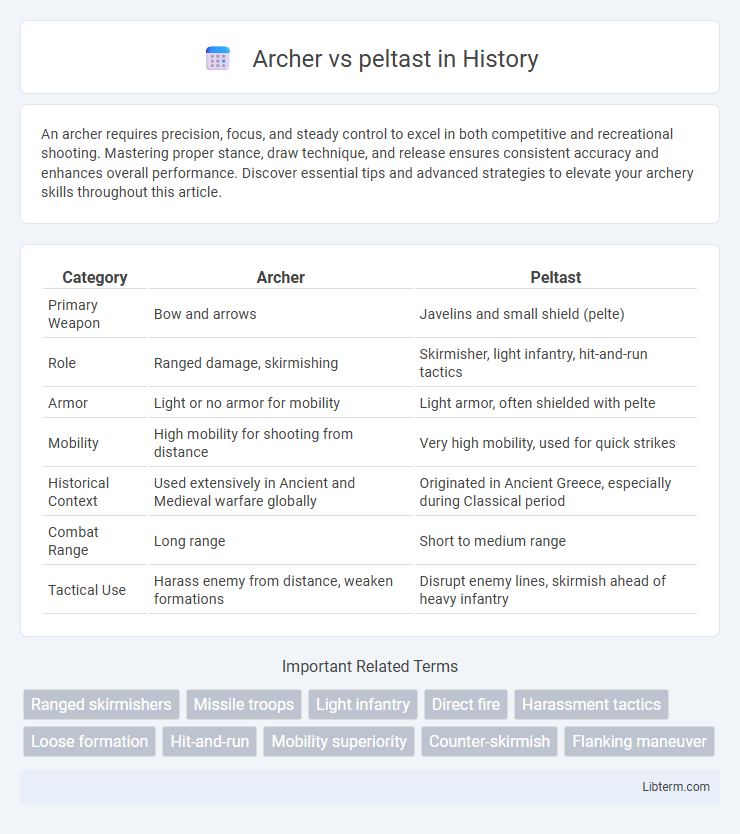 peltast vs Archer in History - What is The Difference?