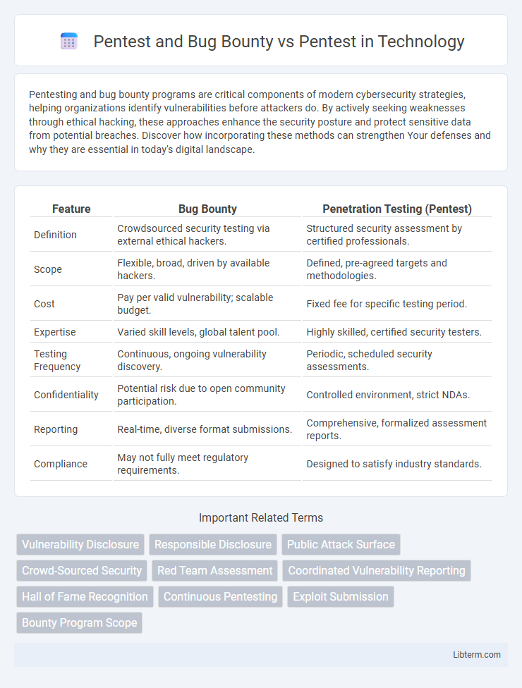 Pentest vs Pentest and Bug Bounty in Technology - What is The Difference?