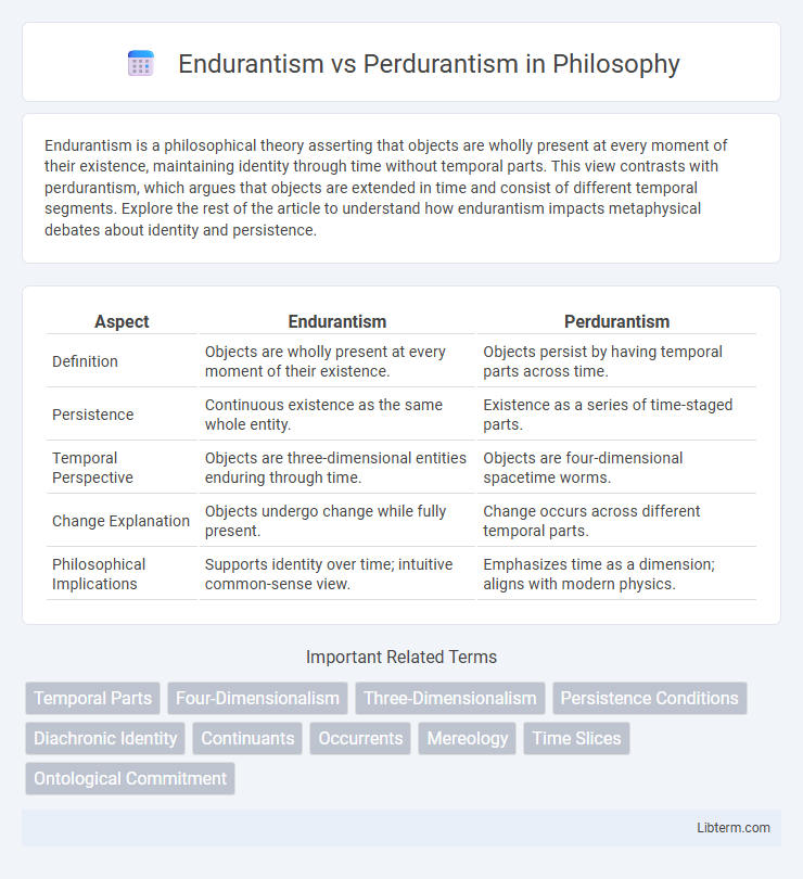 Perdurantism vs Endurantism in Philosophy - What is The Difference?