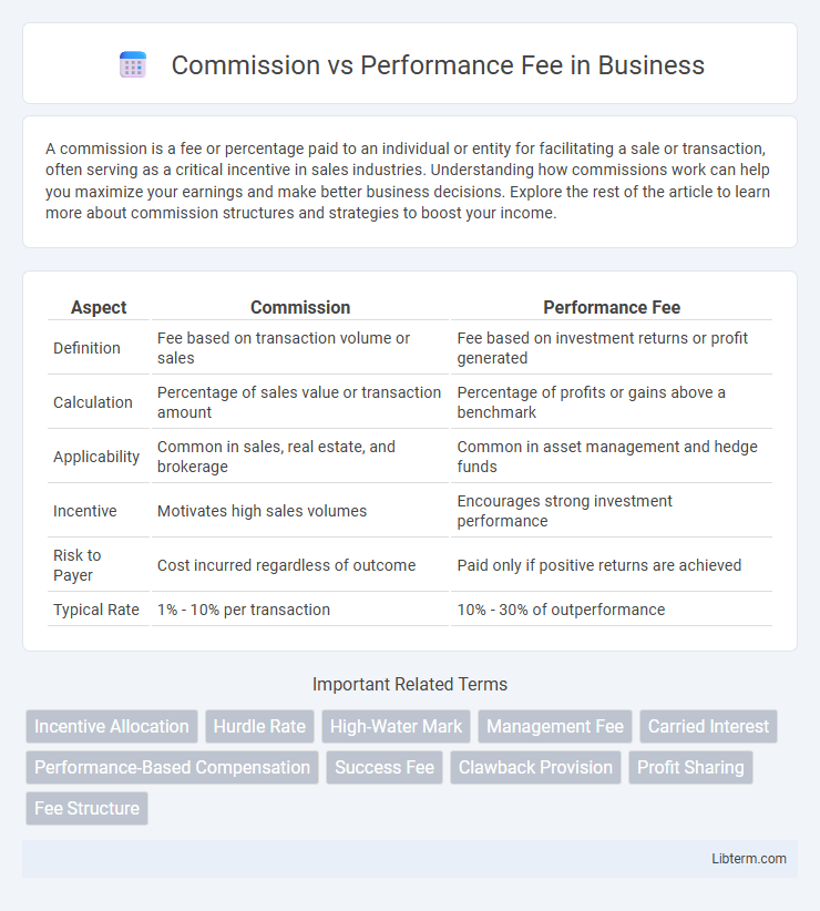 Performance Fee vs Commission in Business - What is The Difference?