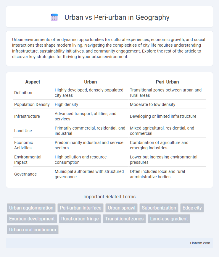 Peri-urban vs Urban in Geography - What is The Difference?