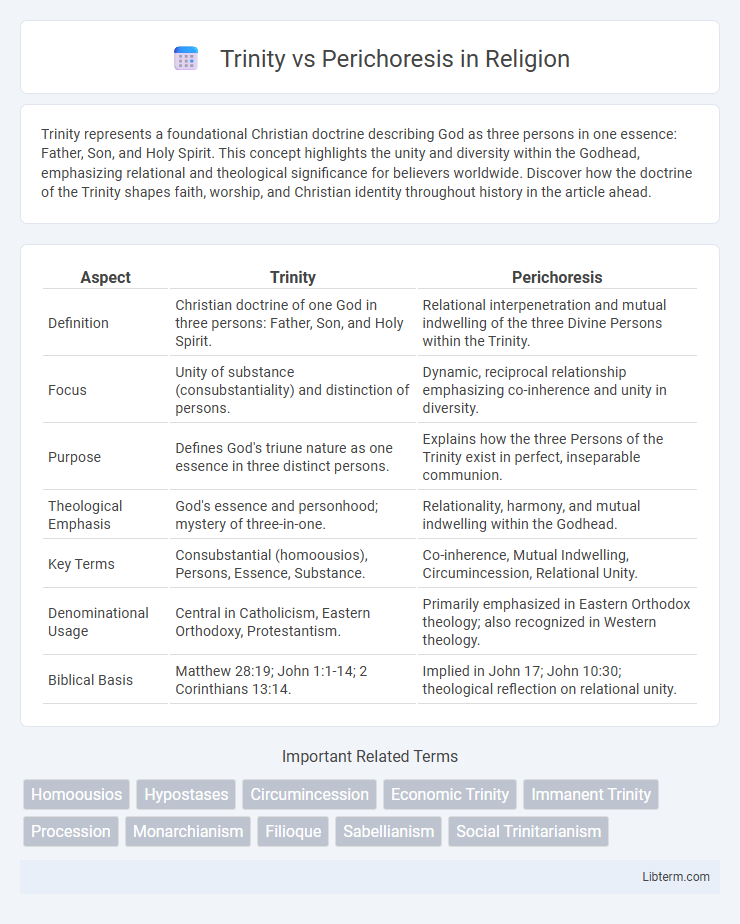 Perichoresis vs Trinity in Religion - What is The Difference?