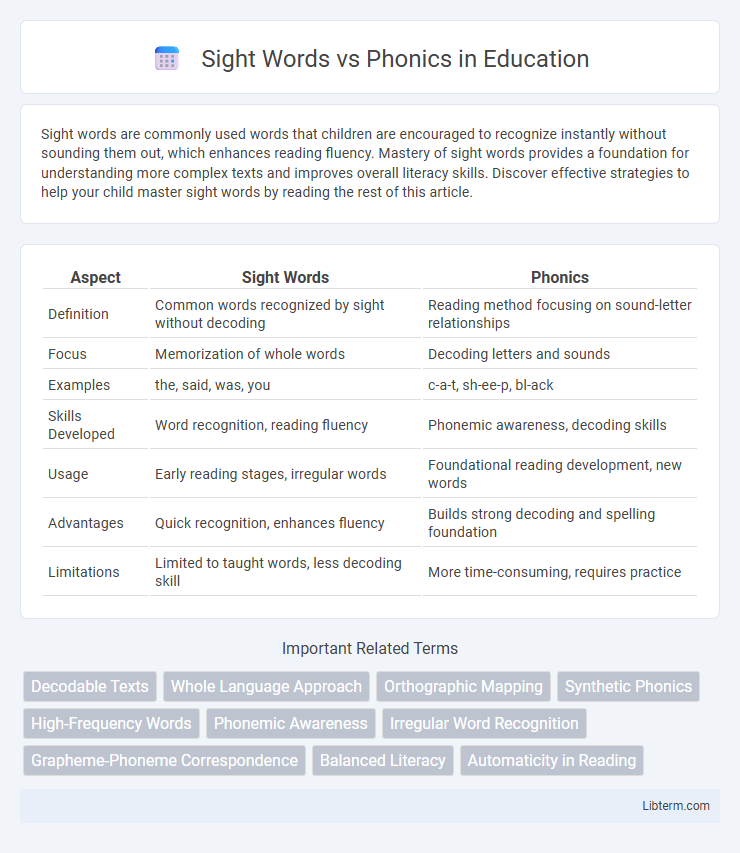 Phonics vs Sight Words in Education - What is The Difference?
