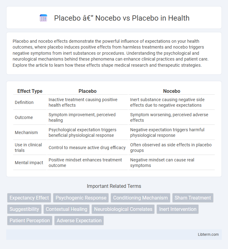 Placebo vs Placebo — Nocebo in Health - What is The Difference?