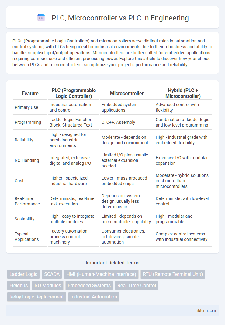 PLC vs PLC, Microcontroller in Engineering - What is The Difference?