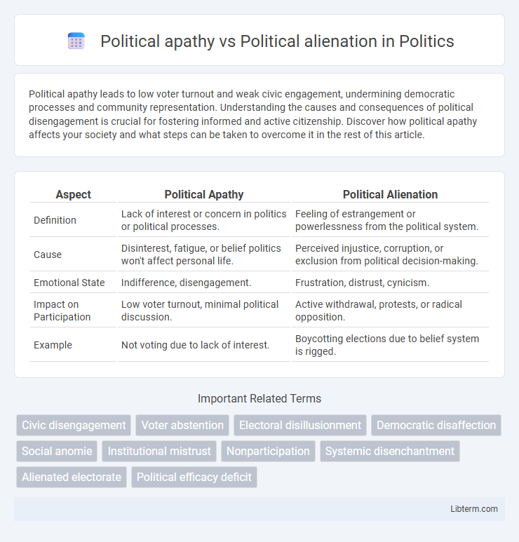 Political alienation vs Political apathy in Politics - What is The Difference?