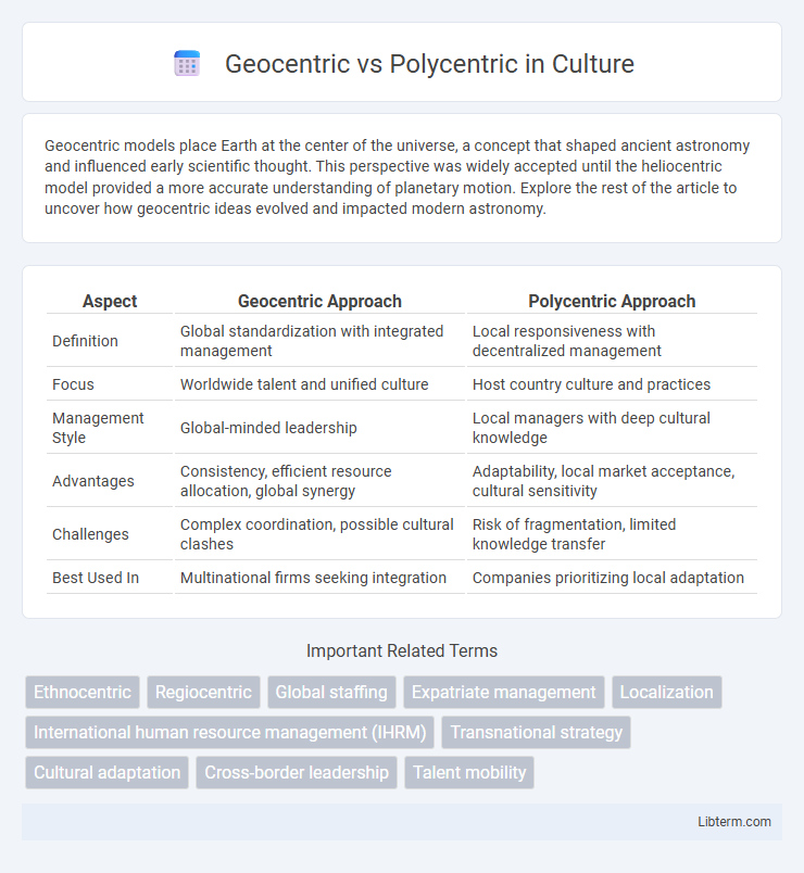 Polycentric vs Geocentric in Culture - What is The Difference?