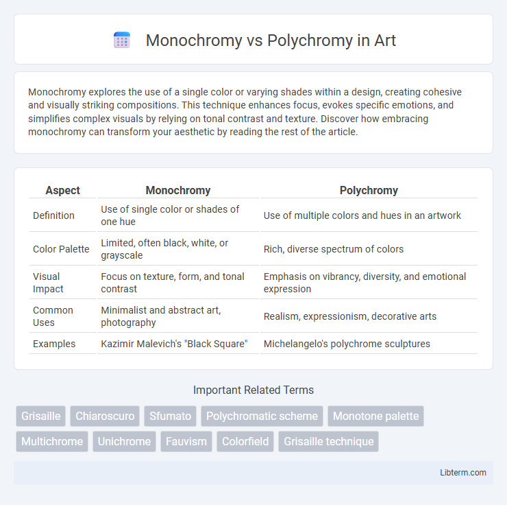 Polychromy vs Monochromy in Art - What is The Difference?