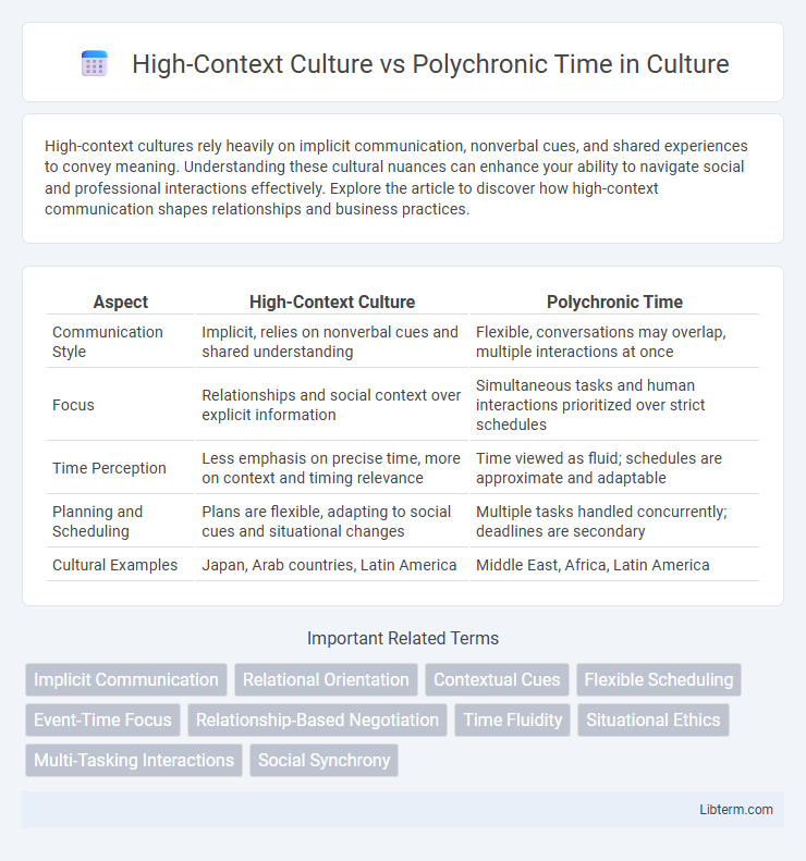 Polychronic Time vs High-Context Culture in Culture - What is The Difference?