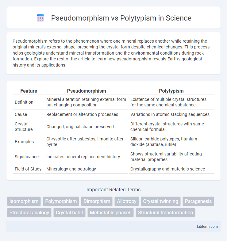 Polytypism vs Pseudomorphism in Science - What is The Difference?