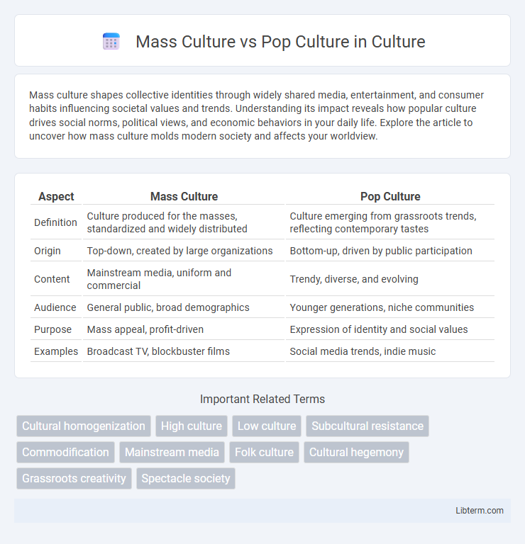 Pop Culture vs Mass Culture in Culture - What is The Difference?