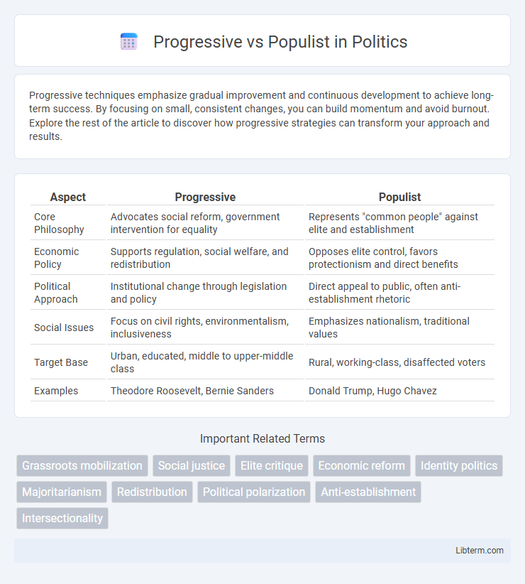 Populist vs Progressive in Politics - What is The Difference?