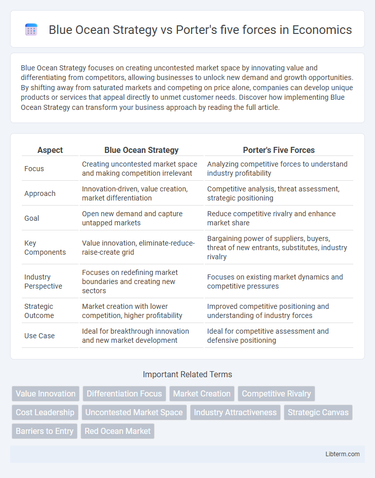 Porter's five forces vs Blue Ocean Strategy in Economics - What is The Difference?