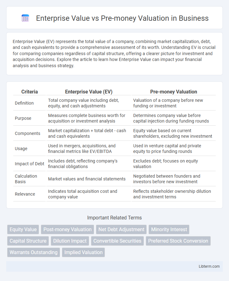 Pre-money Valuation vs Enterprise Value in Business - What is The Difference?