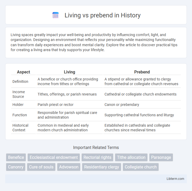 prebend vs Living in History - What is The Difference?