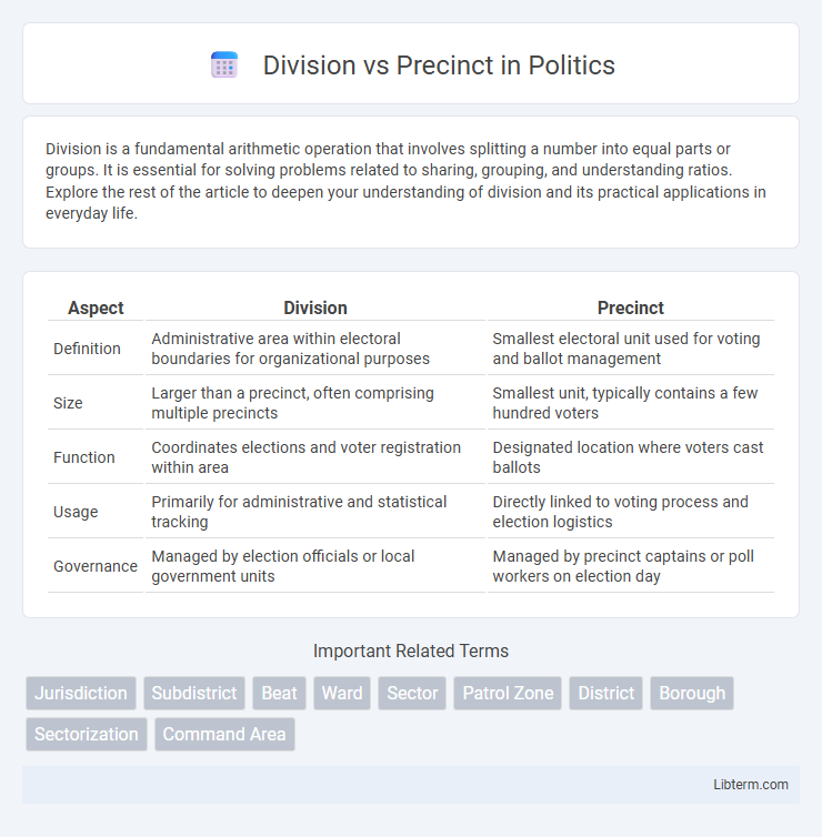Precinct vs Division in Politics - What is The Difference?