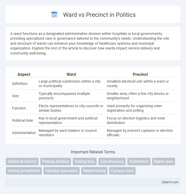 Precinct vs Ward in Politics - What is The Difference?