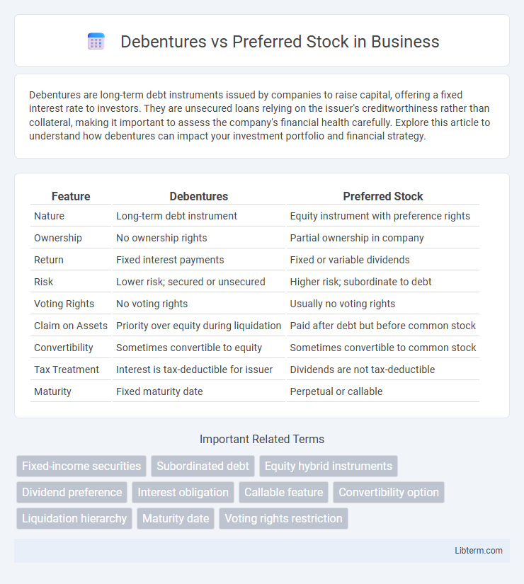 Preferred Stock vs Debentures in Business - What is The Difference?