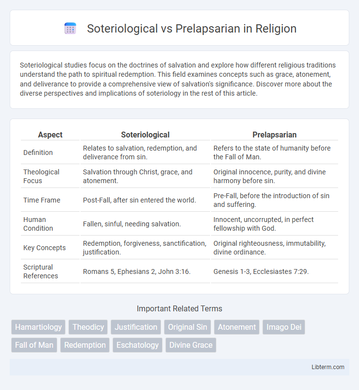 Prelapsarian vs Soteriological in Religion - What is The Difference?