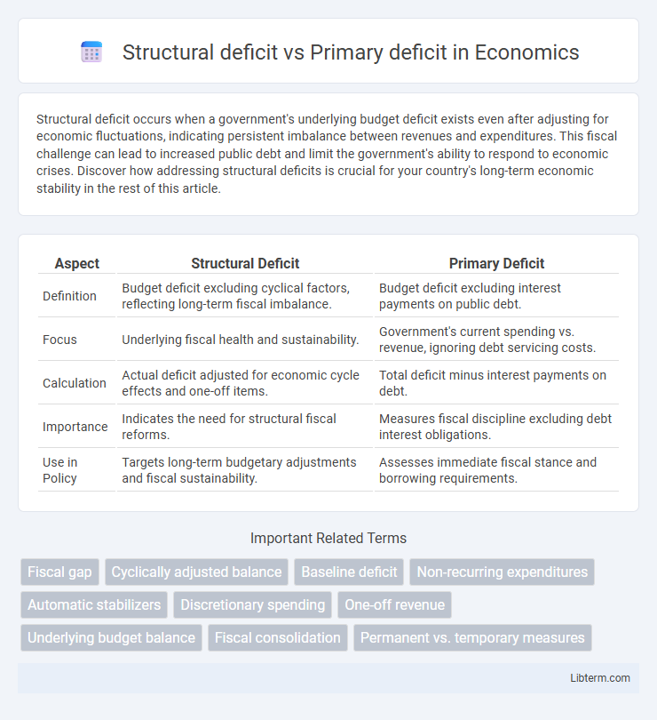 Primary deficit vs Structural deficit in Economics - What is The Difference?