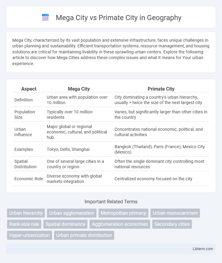 Primate City vs Mega City in Geography - What is The Difference?