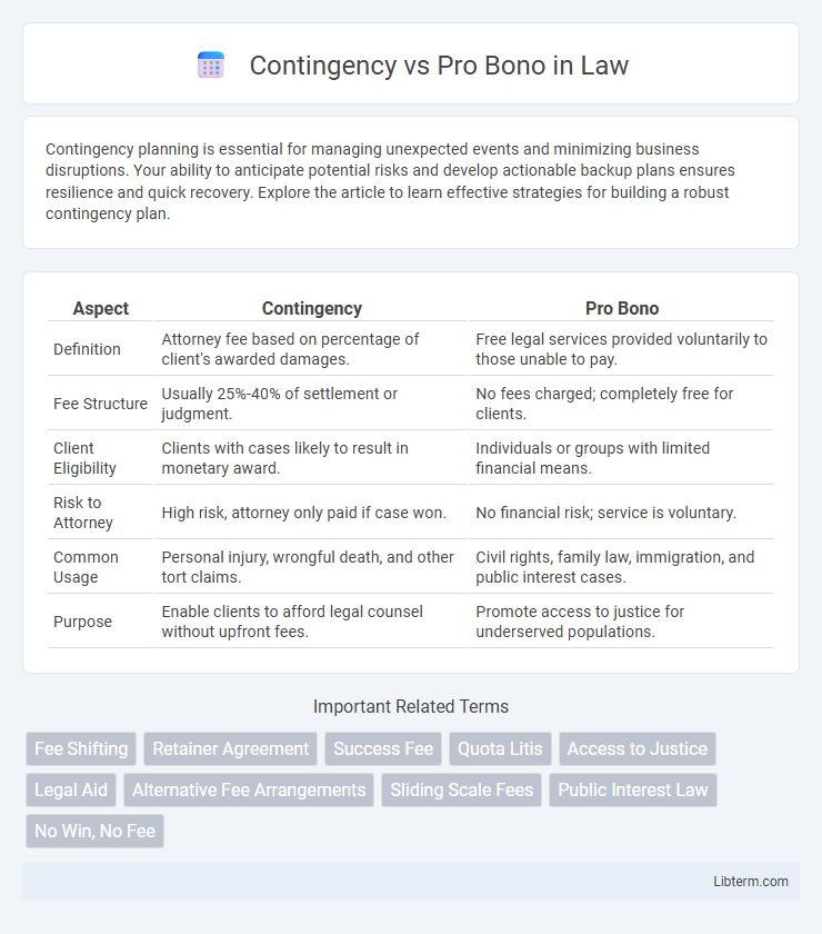 Pro Bono vs Contingency in Law - What is The Difference?