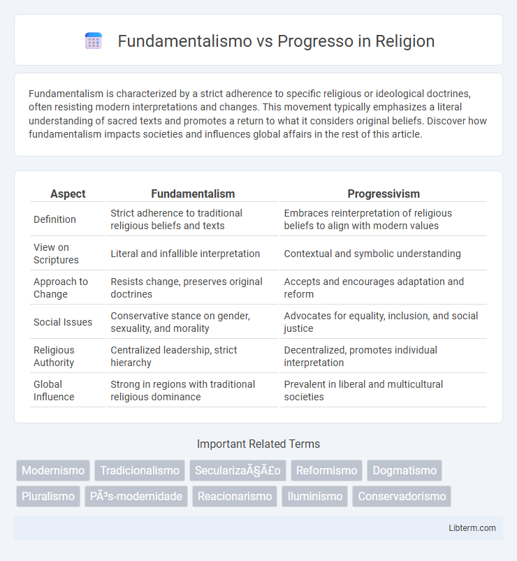 Progresso vs Fundamentalismo in Religion - What is The Difference?