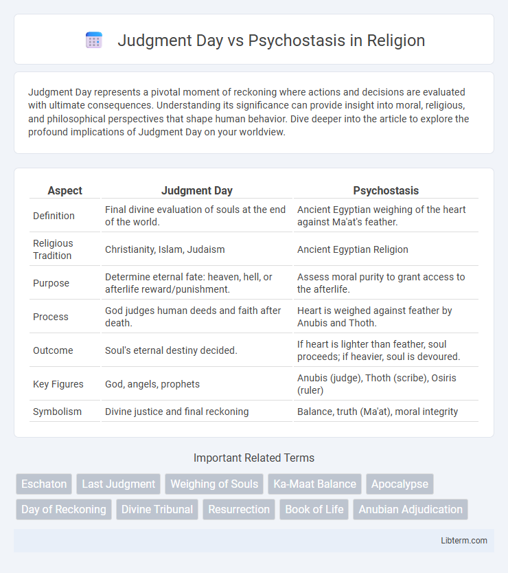 Psychostasis vs Judgment Day in Religion - What is The Difference?