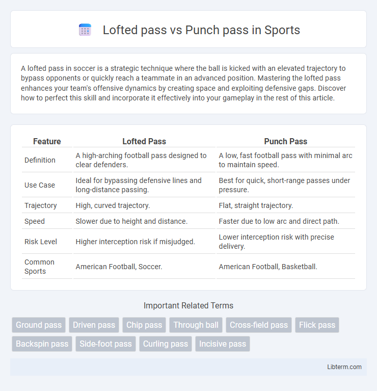 Punch pass vs Lofted pass in Sports - What is The Difference?