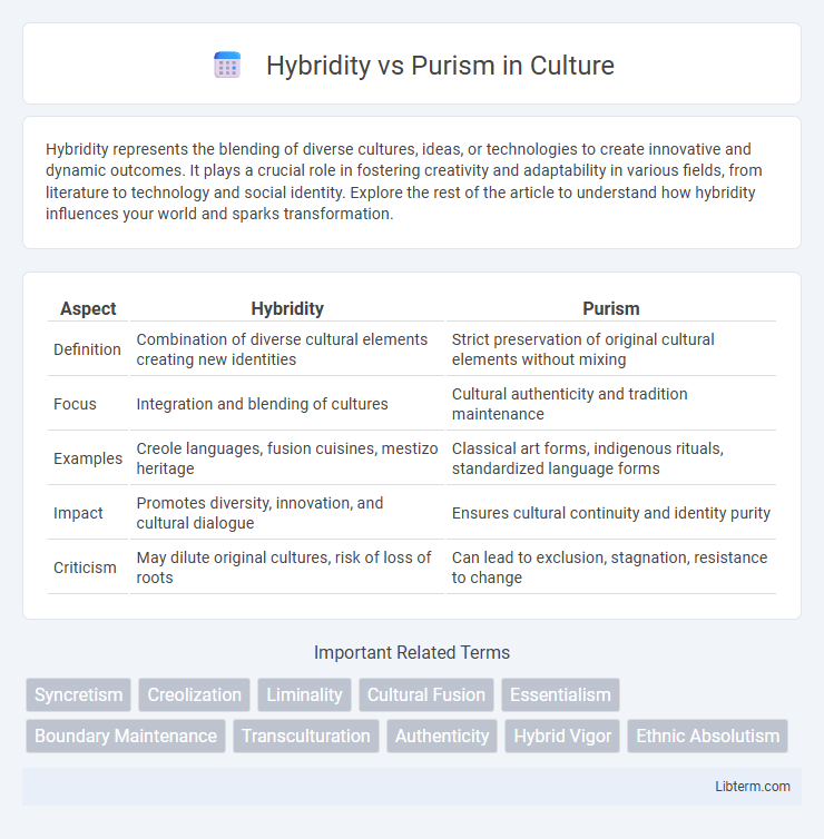 Purism vs Hybridity in Culture - What is The Difference?