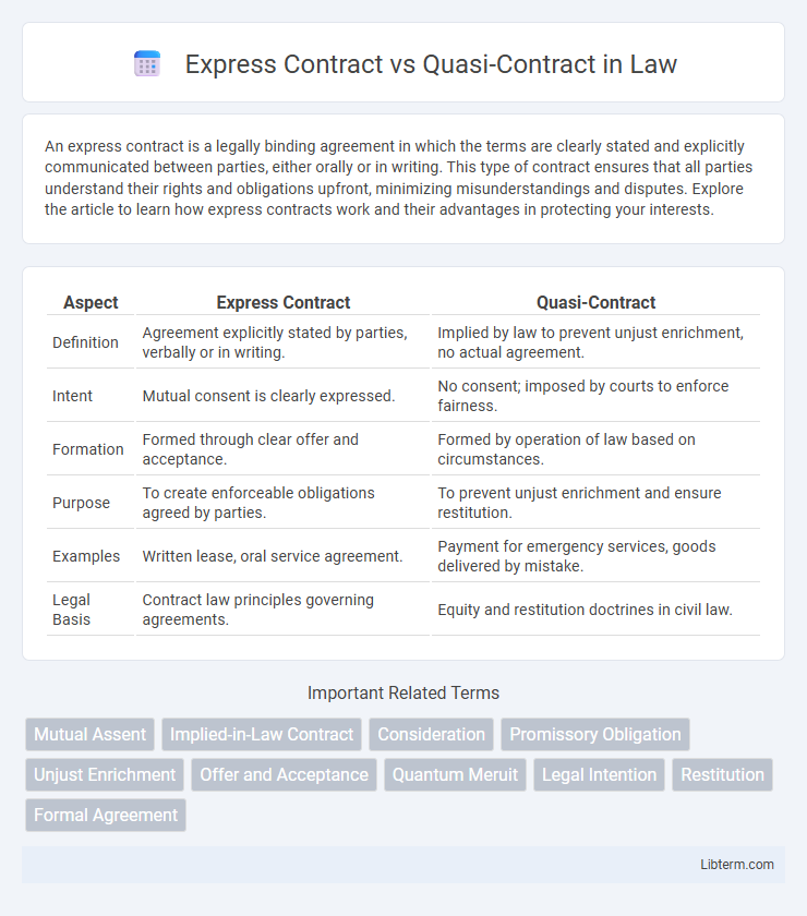 Quasi-Contract vs Express Contract in Law - What is The Difference?