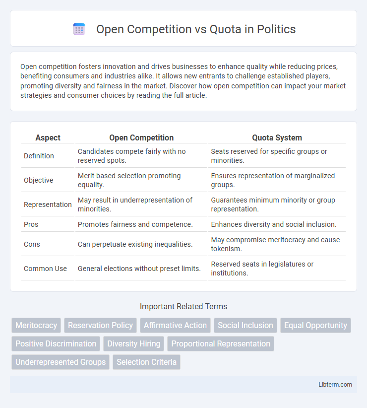 Quota vs Open Competition in Politics - What is The Difference?
