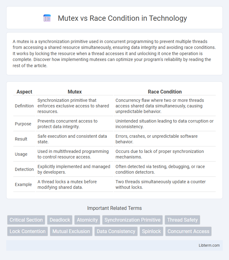 Race Condition vs Mutex in Technology - What is The Difference?