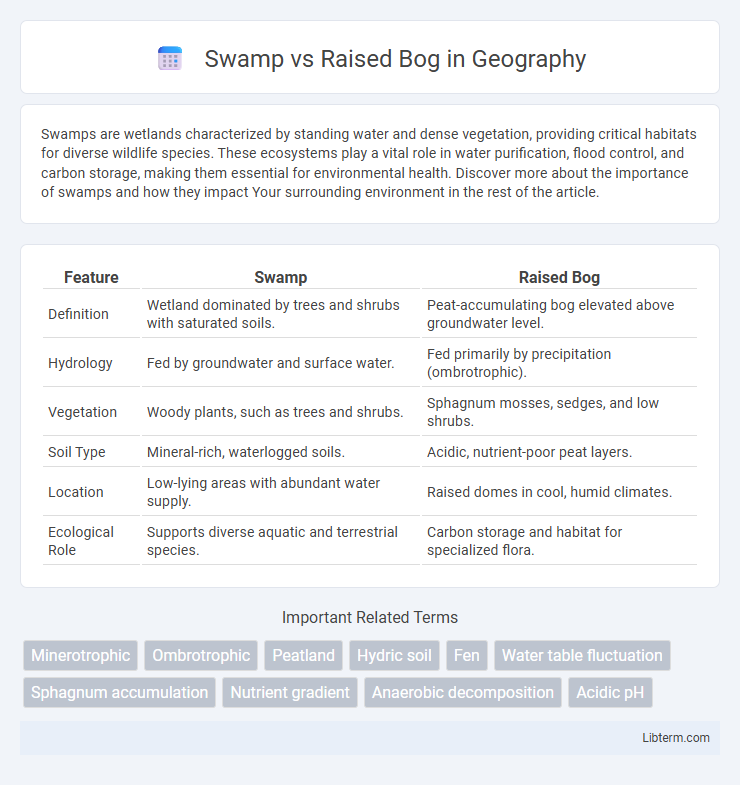 Raised Bog vs Swamp in Geography - What is The Difference?