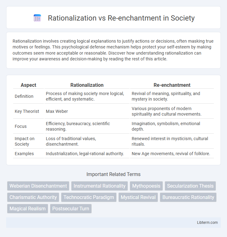 Re-enchantment vs Rationalization in Society - What is The Difference?