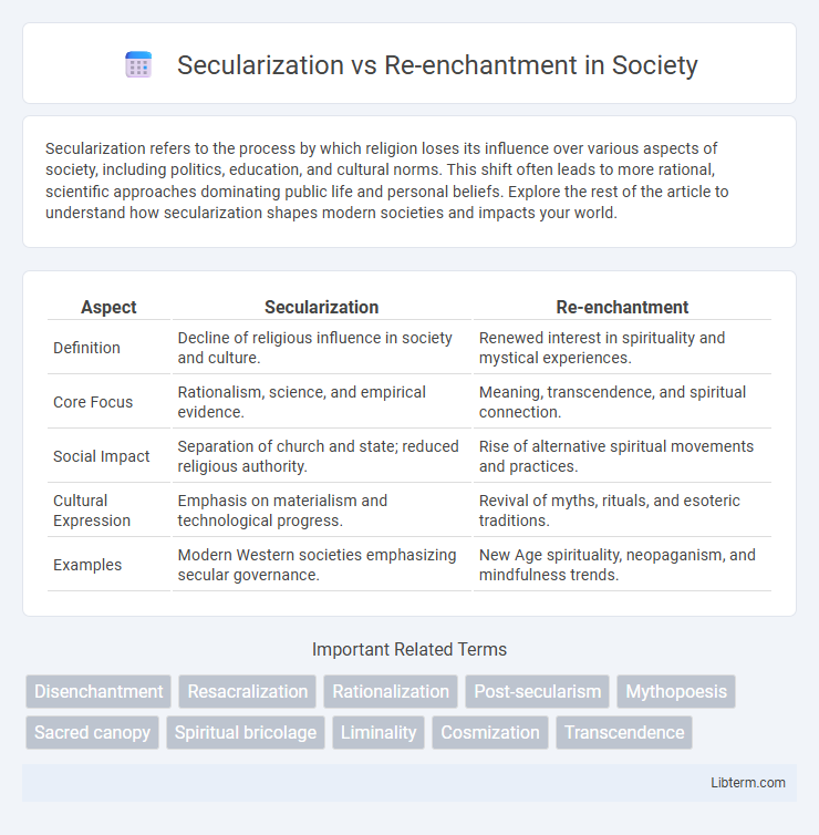 Re-enchantment vs Secularization in Society - What is The Difference?