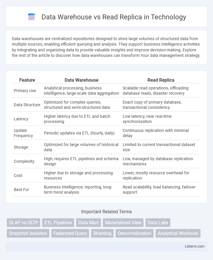 Read Replica vs Data Warehouse in Technology - What is The Difference?