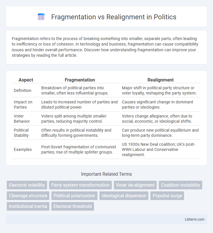 Realignment vs Fragmentation in Politics - What is The Difference?