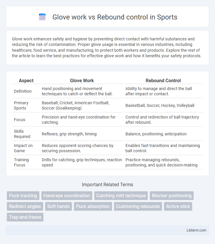 Rebound control vs Glove work in Sports - What is The Difference?